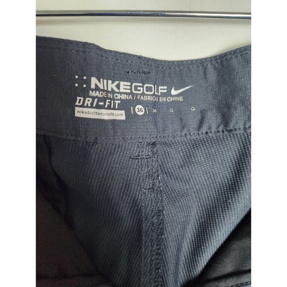 Nike Men's Golf Dri-fit Shorts cargo pockets sz 36 charcoal casual modest - Picture 5 of 9